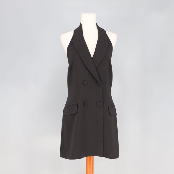 NWT BARDOT Freya Vest Mini Dress in Black Size US 8 - Picture 3 of 10